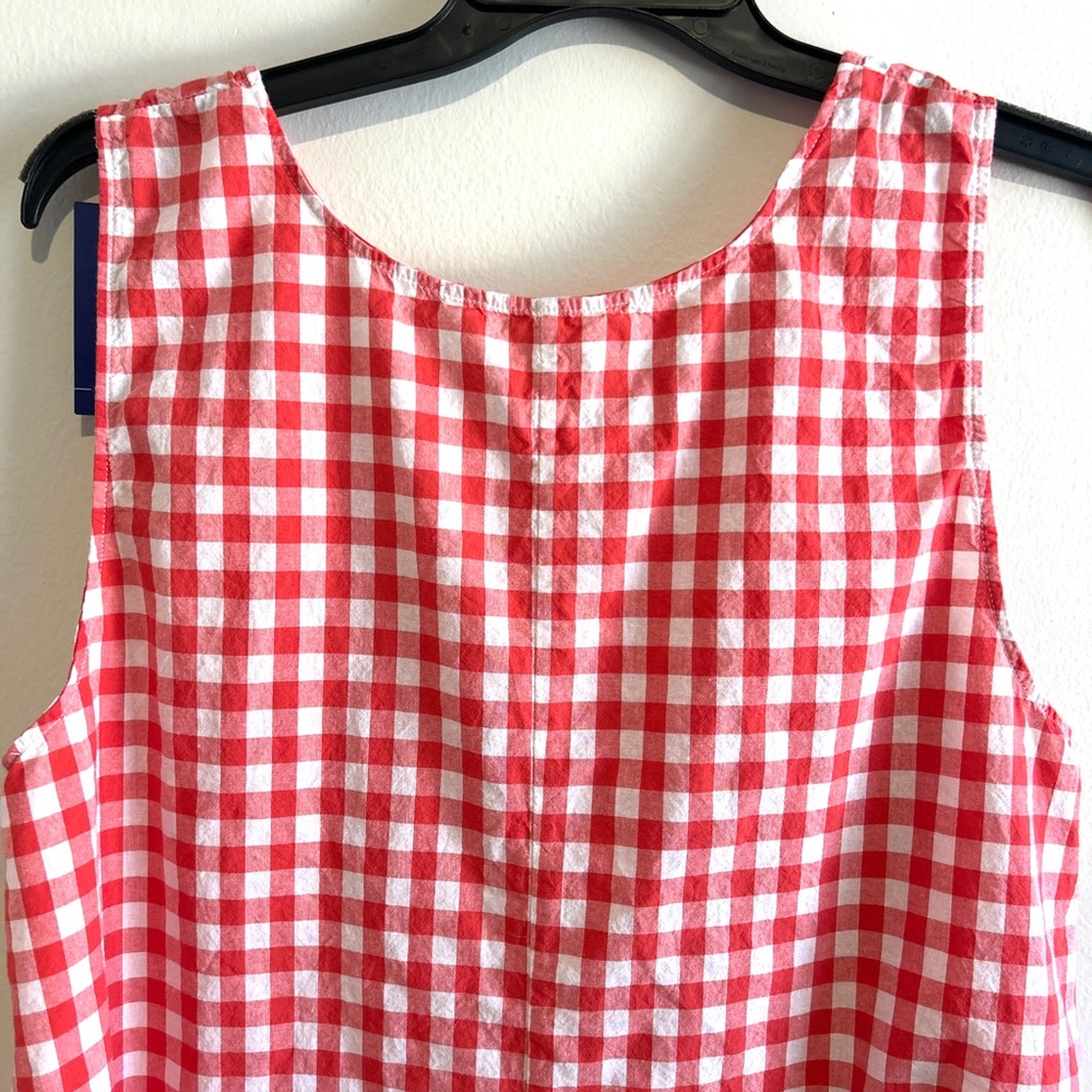 Red Gingham Women's Dress, size 2X - Picture 4 of 7